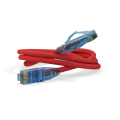 Патч-корд 4 пары, 2хRJ45, 10м, Кат.6, UTP, красный, LSZH, Hyperline PC-LPM-UTP-RJ45-RJ45-C6-10M-LSZH-RD