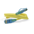 Патч-корд 4 пары, 2хRJ45, 0,3м, Кат.6, UTP, желтый, LSZH, Hyperline PC-LPM-UTP-RJ45-RJ45-C6-0.3M-LSZH-YL