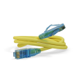Патч-корд 4 пары, 2хRJ45, 2м, Кат.6, UTP, желтый, LSZH, Hyperline PC-LPM-UTP-RJ45-RJ45-C6-2M-LSZH-YL