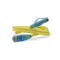 Патч-корд 4 пары, 2хRJ45, 1м, Кат.6, UTP, желтый, LSZH, Hyperline PC-LPM-UTP-RJ45-RJ45-C6-1M-LSZH-YL