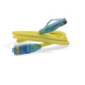 Патч-корд 4 пары, 2хRJ45, 10м, Кат.6, UTP, желтый, LSZH, Hyperline PC-LPM-UTP-RJ45-RJ45-C6-10M-LSZH-YL