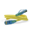 Патч-корд 4 пары, 2хRJ45, 1,5м, Кат.6, UTP, желтый, LSZH, Hyperline PC-LPM-UTP-RJ45-RJ45-C6-1.5M-LSZH-YL