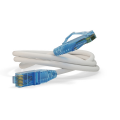 Патч-корд 4 пары, 2хRJ45, 1м, Кат.6, UTP, белый, LSZH, Hyperline PC-LPM-UTP-RJ45-RJ45-C6-1M-LSZH-WH