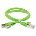 Патч-корд 4 пары, 2хRJ45, 2м, Кат.5e, FTP, зеленый, PVC, ITK PC02-C5EF-2M