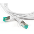 Патч-корд 4 пары, 2хRJ45, 1,5м, Кат.6a, S/FTP, белый, LSZH, Hyperline PC-LPT-SFTP-RJ45-RJ45-C6a-1.5M-LSZH-WH