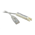 Патч-корд 1 пара, 110 тип-RJ45, 3м, серый, LSZH, Hyperline PC-110-RJ45-1P-CX-3M-LSZH-GY