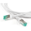 Патч-корд 4 пары, 2хRJ45, 2м, Кат.6a, S/FTP, белый, LSZH, Hyperline PC-LPT-SFTP-RJ45-RJ45-C6a-2M-LSZH-WH
