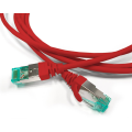 Патч-корд 4 пары, 2хRJ45, 2м, Кат.6a, S/FTP, красный, LSZH, Hyperline PC-LPT-SFTP-RJ45-RJ45-C6a-2M-LSZH-RD