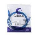 Патч-корд 4 пары, 2хRJ45, 1м, Кат.6, UTP, синий, LSZH, Cabeus PC-UTP-RJ45-Cat.6-1m-BL-LSZH