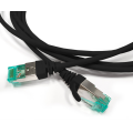 Патч-корд 4 пары, 2хRJ45, 2м, Кат.6a, S/FTP, черный, LSZH, Hyperline PC-LPT-SFTP-RJ45-RJ45-C6a-2M-LSZH-BK