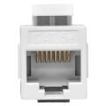 Адаптер проходной, кат.5e, UTP, RJ45-RJ45, тип Keystone, белый, TERACOM TRC-INLC-KSTN-5EUTP-WH