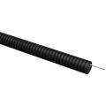 Труба гофрированная ПВХ с протяжкой, d20мм, уп.100м, черная, IEK ET-TG21-121-020-100-K02