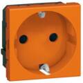Розетка 2К+3 немецкий стандарт, с заземлением, в комплекте с рамкой, Legrand 077217