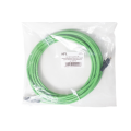 Патч-корд 4 пары, 2хRJ45, 5м, Кат.6, UTP, зеленый, LSZH, SPL 500016