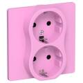 FLITE Розетка 2-местная с заземлением без защитных шторок 16А РС12-0-К-ФлПр пурпурный IEK