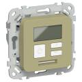 FLITE Термостат электронный с дисплеем 16А Т-ФлО оливковый IEK