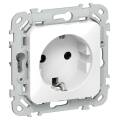 FLITE Розетка с заземлением без защитных шторок безвинтовое крепление 16А РС11-1-ФлБ белый IEK