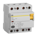 Выключатель дифференциальный ВД1-63 4Р 25А 100мА, IEK MDV10-4-025-100