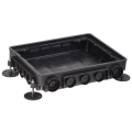Коробка напольная под лючок ONFLOOR 24, IEK KNU-80-16-PA-9011
