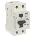 Выключатель дифференциального тока R10N 2P 25А 30мА тип A, IEK AR-R10N-2-025A030