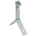 Держатель проводника круглого 6-10мм винтовой для конька h=80мм оцинкованная сталь IEK