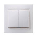 Выключатель 2-клавишный, 10А, на керамическом основании, ВС10-2-0-КБ, белый, IEK EVK20-K01-10-K