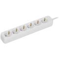 UMA Удлинитель У06 6 мест 2P+PE 3м 3х1мм2 10А белый IEK