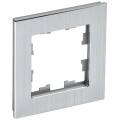BRITE Рамка 1 -местная РУ-1-1-БрА металл алюминий IEK