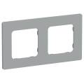 FLITE Рамка 2-местная РУ-2-К-ФлС серый IEK