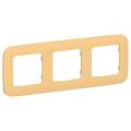 FLITE Рамка 3-местная РУ-3-А-ФлЗ золотарник IEK