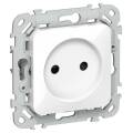 FLITE Розетка без заземления с защитными шторками 10А РСш01-0-ФлБ белый IEK