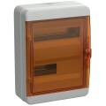 TEKFOR Корпус пластиковый КМПн-24 IP65 оранжевая прозрачная дверь IEK