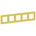 FLITE Рамка 5-местная РУ-5-К-ФлЖК желтый карри IEK