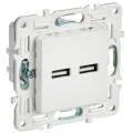 SKANDY Розетка USB A+A 3,1А SK-R15W арктический белый IEK