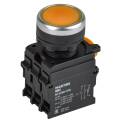 Кнопка с подсветкой и фиксацией d=22мм 1NO+1NC жёлтая MASTER IEK