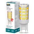 Лампа светодиодная CORN капсула 5Вт 230В 4000К керамика G9 IEK