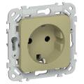 FLITE Розетка с заземлением без защитных шторок 16А РС11-0-ФлО оливковый IEK