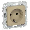 FLITE Розетка с заземлением с защитными шторками 16А РСш11-0-ФлХ хаки IEK