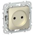 FLITE Розетка без заземления без защитных шторок 10А РС01-0-ФлШ шампань IEK