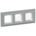 FLITE Рамка 3-местная IP55 Рпро-3-55-ФлС серый IEK