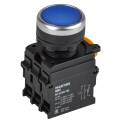 Кнопка с подсветкой d=22мм 1NO+1NC синяя MASTER IEK