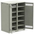 Шкаф напольный аккумуляторный 2000х1400х950мм, двуст.металл.дв., сер, пуст, LINEA B, ITK LB35-20H49-2M