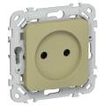 FLITE Розетка без заземления без защитных шторок 10А РС01-0-ФлО оливковый IEK