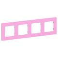 FLITE Рамка 4-местная РУ-4-К-ФлПр пурпурный IEK