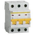 Выключатель автоматический ВА47-29 3Р 50А 4,5кА х-ка D, IEK MVA20-3-050-D