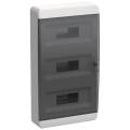 TEKFOR Корпус пластиковый ЩРН-П-36 IP41 черная прозрачная дверь IEK