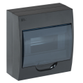Корпус пластиковый ЩРН-П-8, IP41, черный, IEK MKP12-N-08-41-K02