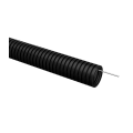 Труба гофрированная ПВХ с протяжкой, d32мм, уп.25м, черная, IEK ET-TG21-121-032-025-K02