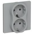 FLITE Розетка 2-местная с заземлением с защитными шторками безвинтовое крепление 16А РСш12-1-К-ФлС с