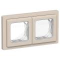 FLITE Рамка 2-местная IP55 Рпро-2-55-ФлЛ льняной IEK